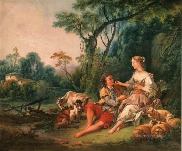 shepherd lovers Francois Boucher Oil Paintings